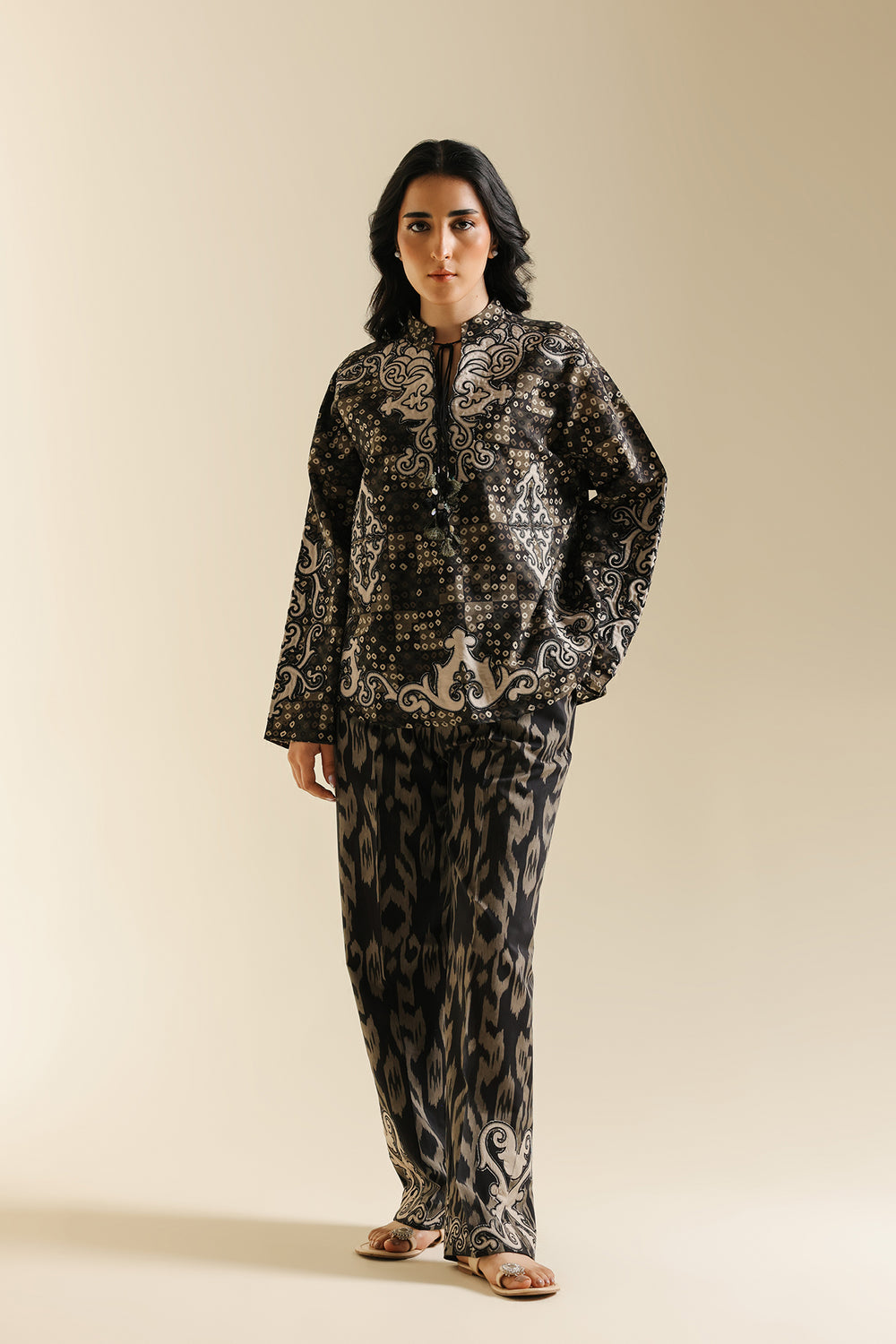 Ethnc Embroidered Co Ord