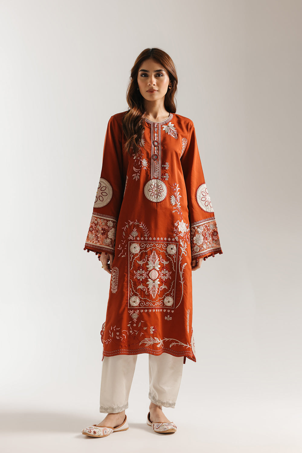 Ethnc Embroidered Co ord set