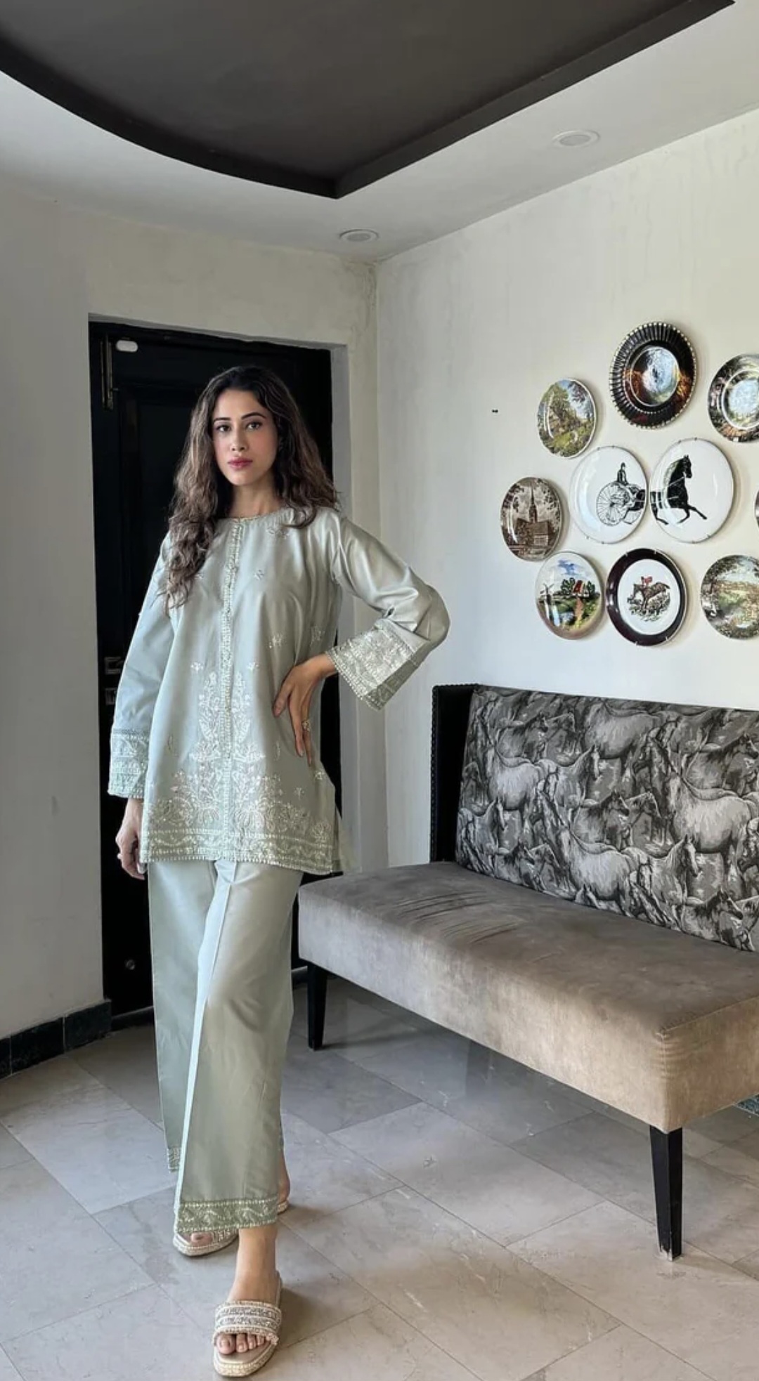 Turkishwear Embroidered Co ords