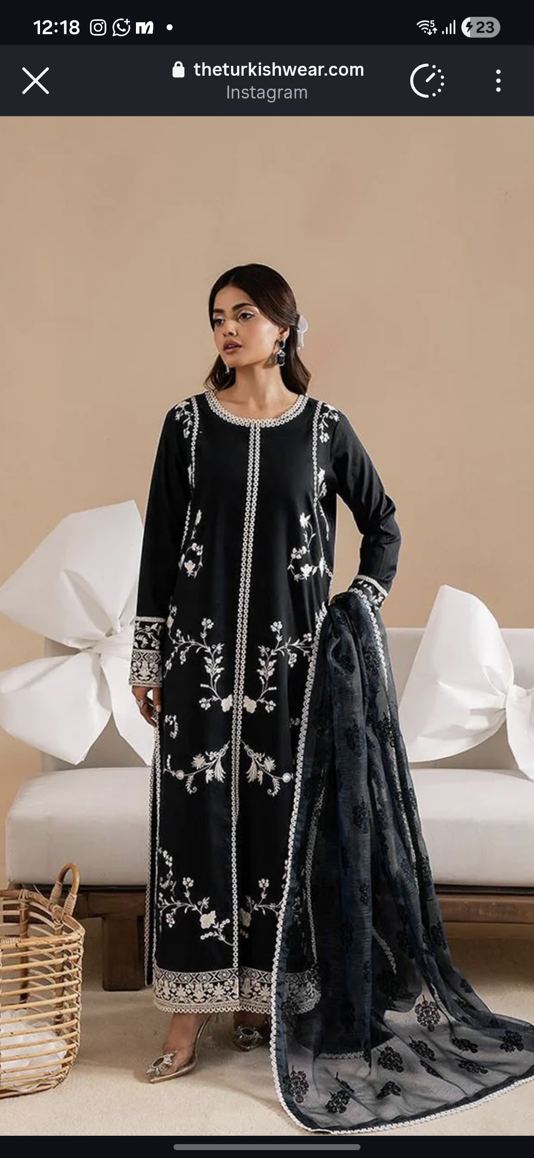 Turkishwear Embroidered Suit