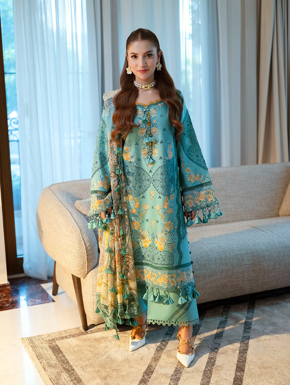 JADE Embroidered Lawn Suit