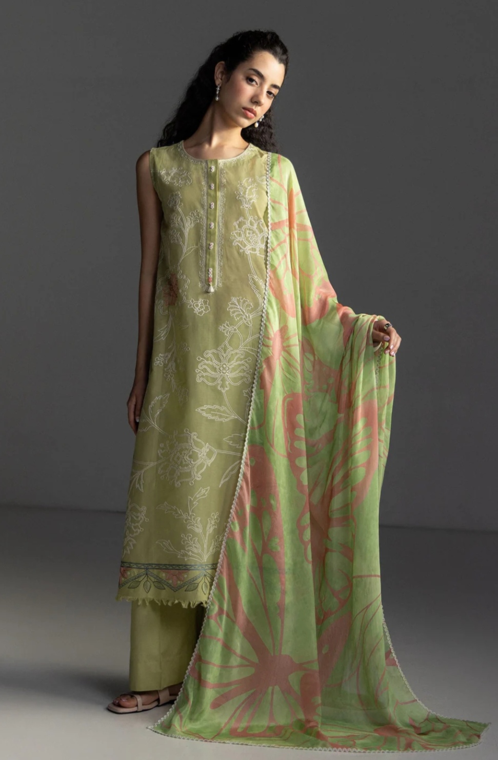 Zara Shahjahan COCO Embroidered Lawn Suit