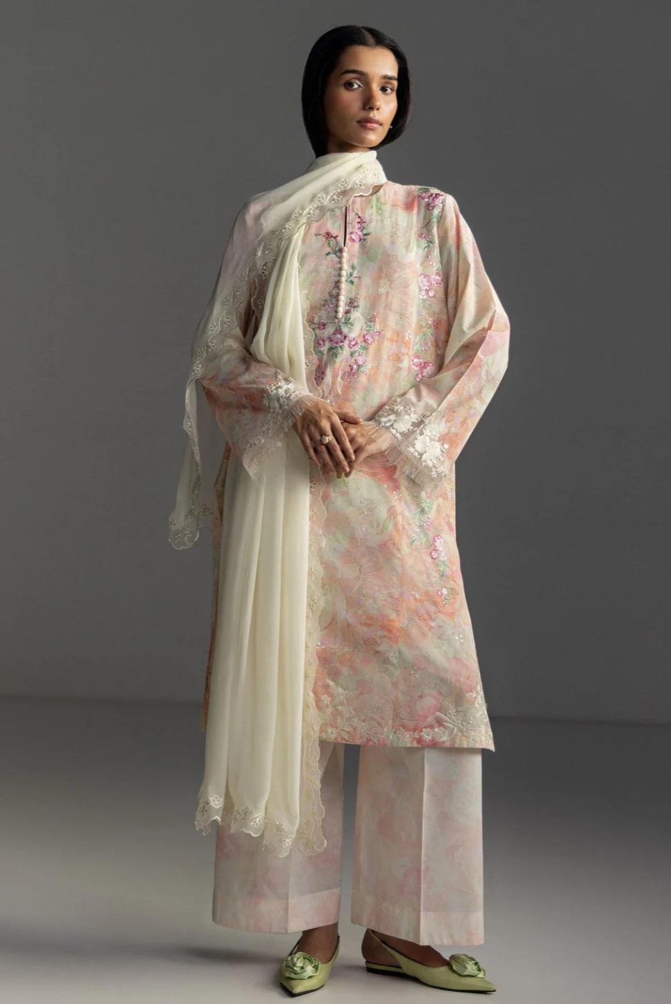 Zara Shahjahan COCO Embroidered Lawn Suit