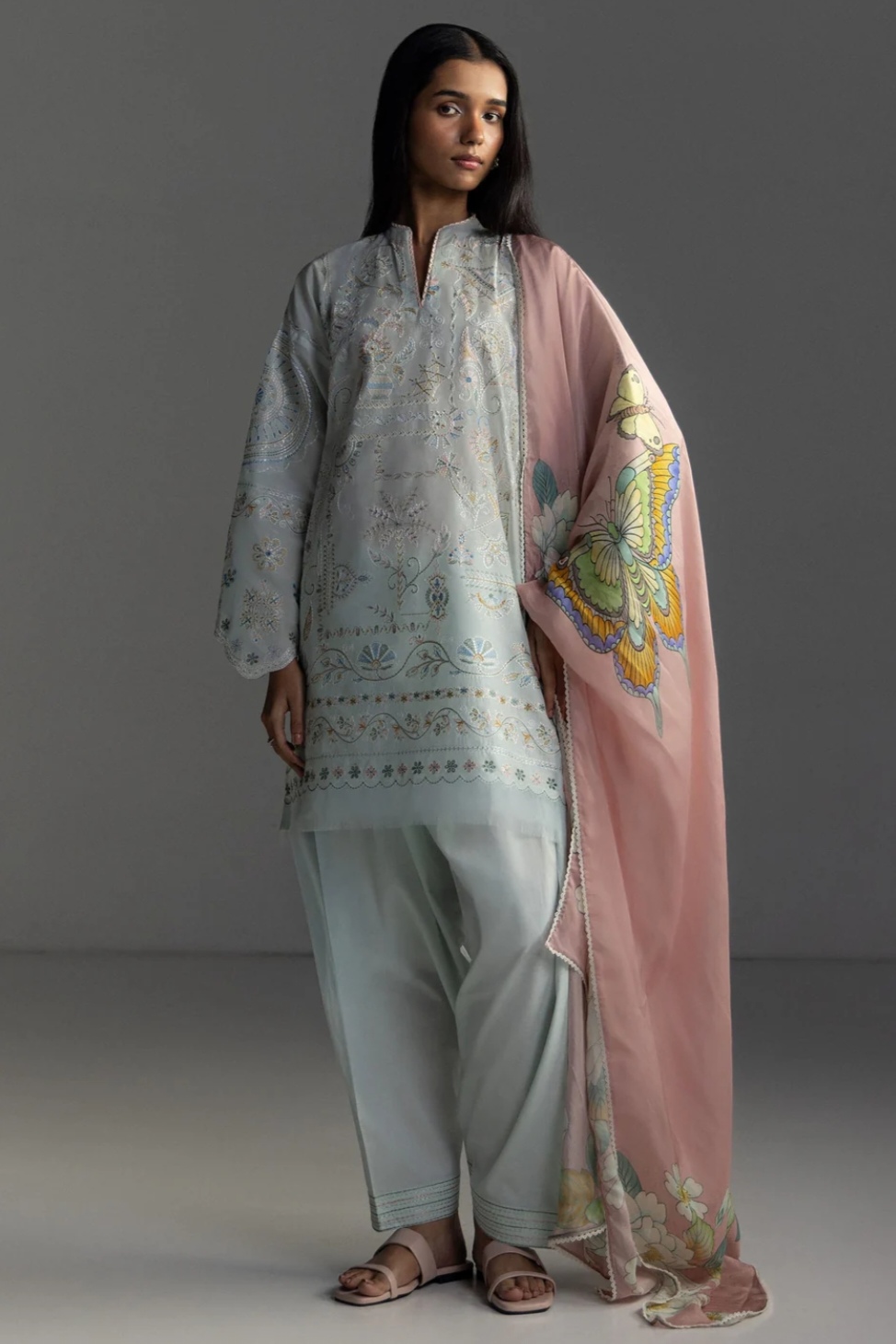 Zara Shahjahan COCO Embroidered Lawn Suit