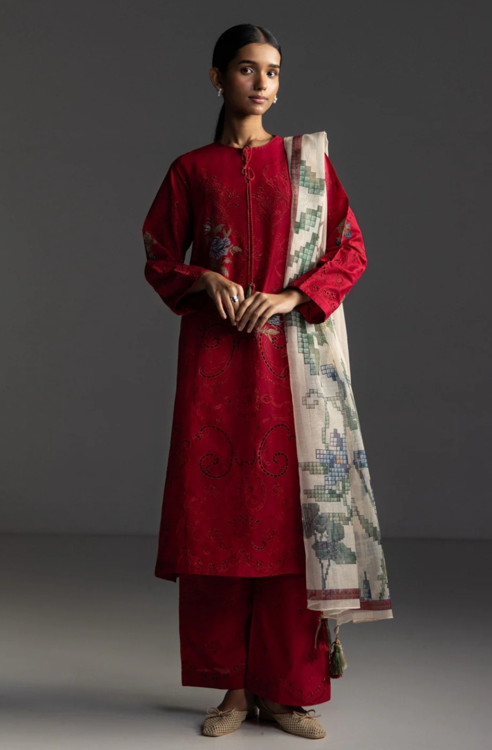 Zara Shahjahan COCO Embroidered Lawn Suit