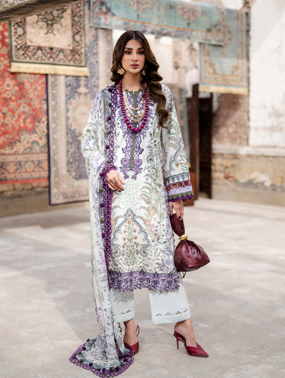 Jade Embroidered Lawn Suit