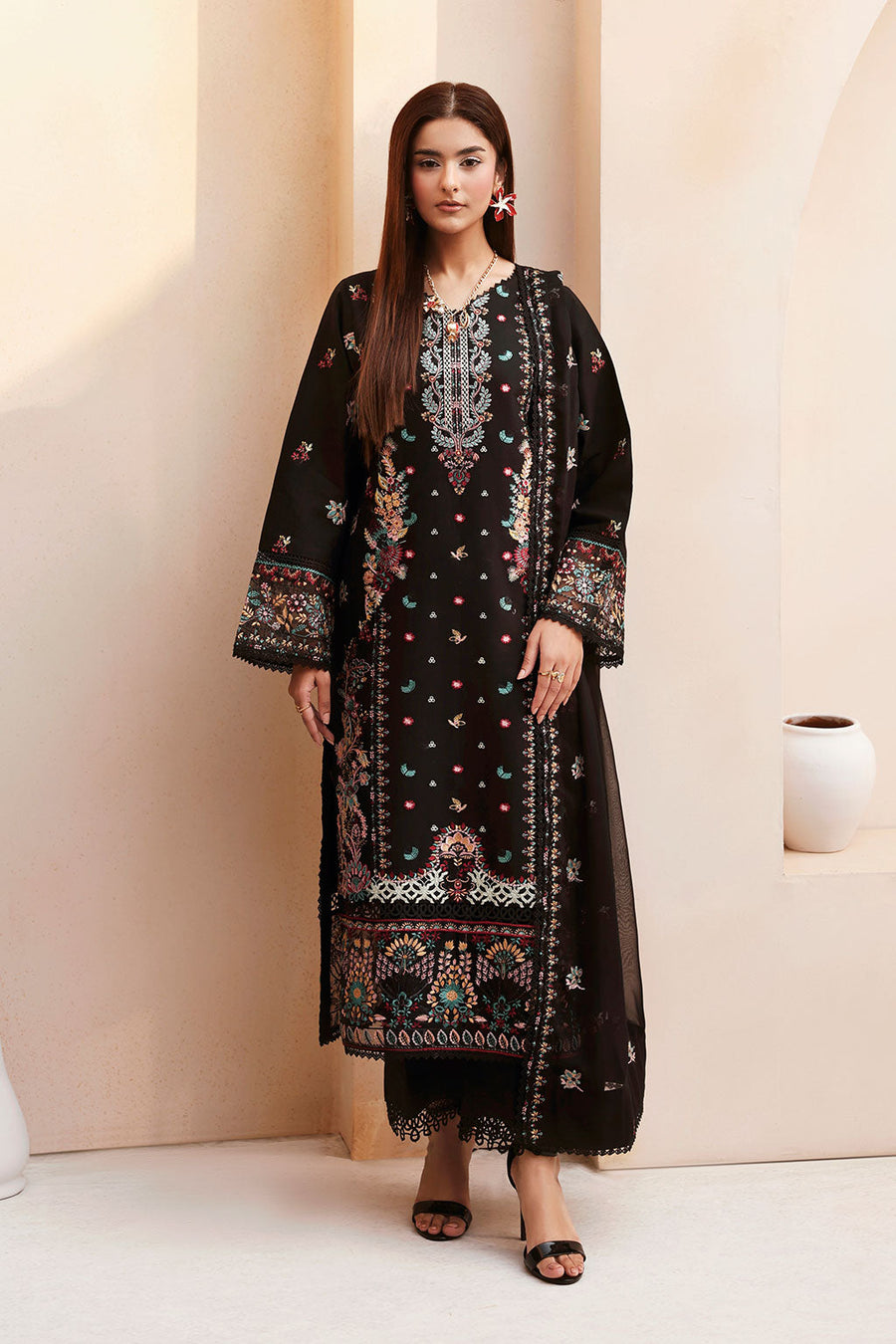 Ramsha Embroidered Lawn Suit