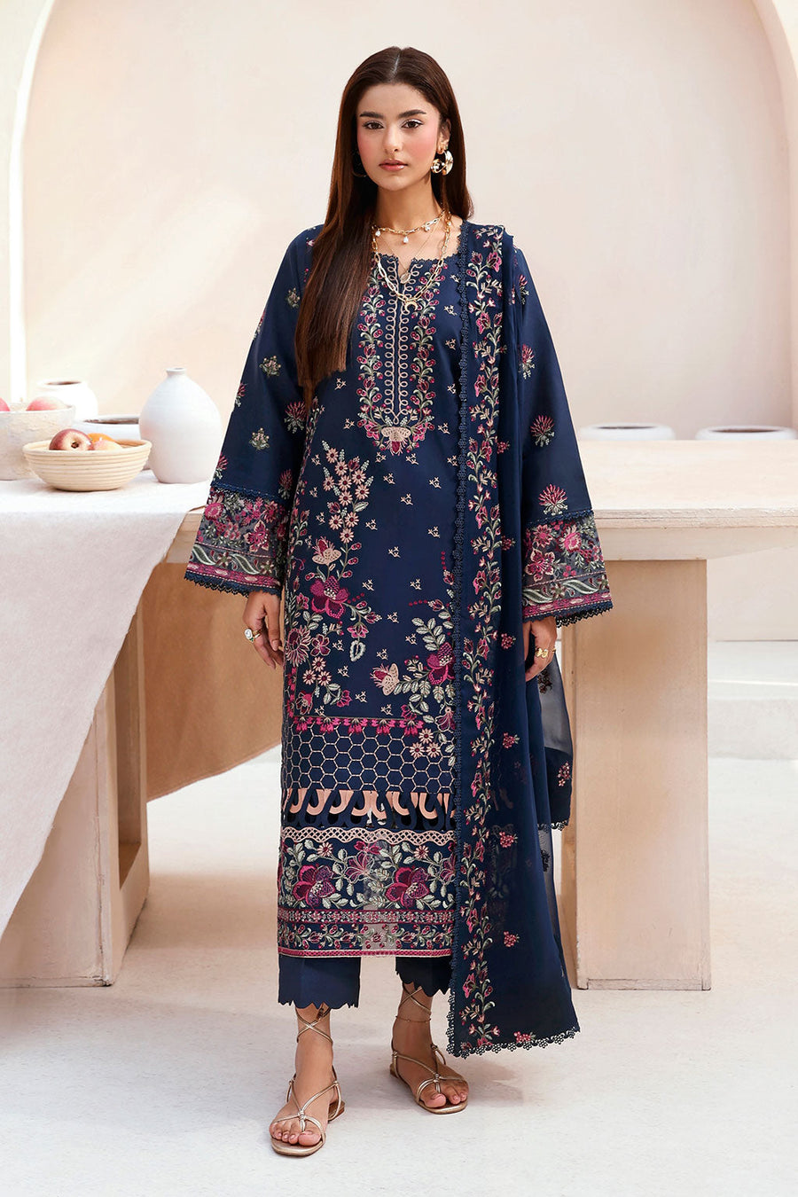 Ramsha Embroidered Lawn Suit