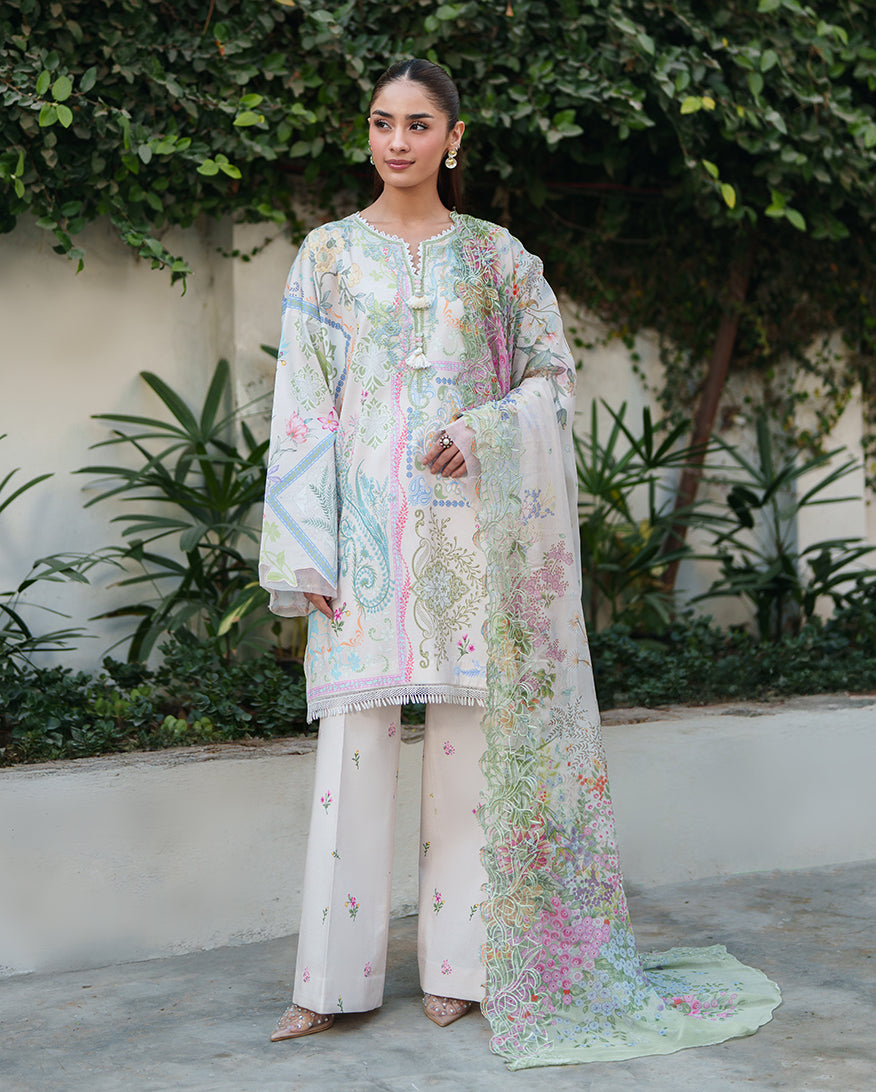 Roheenaz Embroidered Lawn Suit