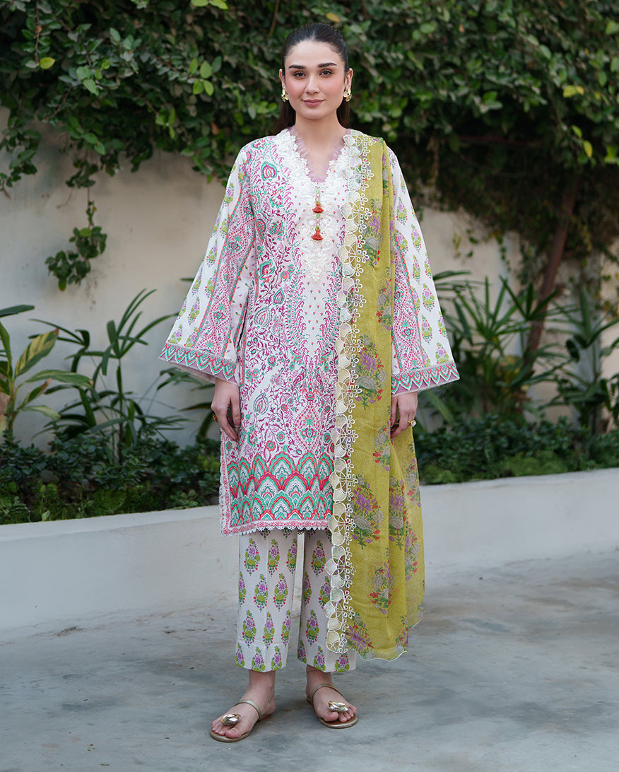 Roheenaz Embroidered Lawn Suit
