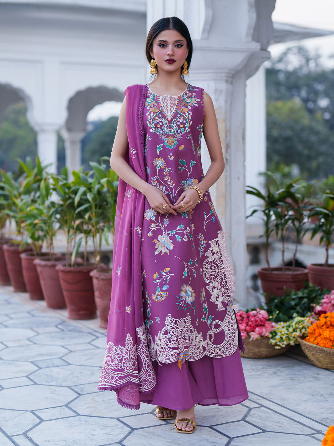 Mahnur Embroidered Lawn Suit