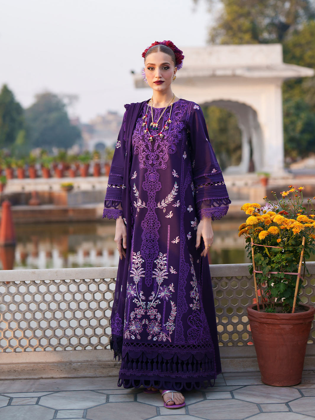 Mahnur Embroidered Lawn Suit