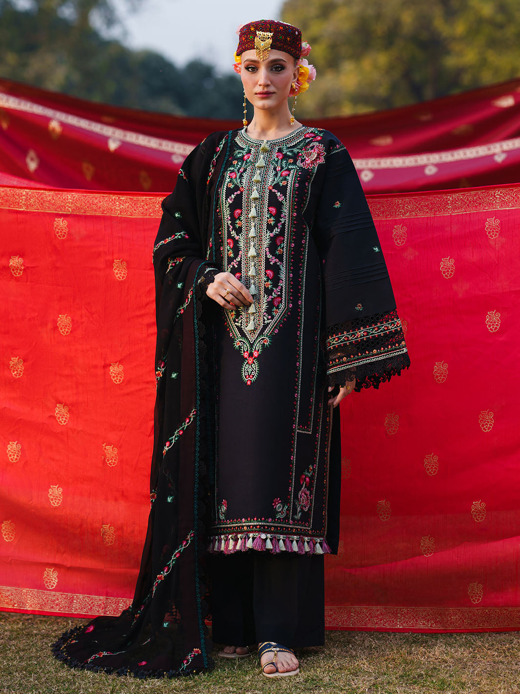 Mahnur Embroidered Lawn Suit
