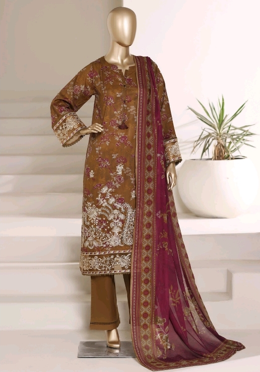 Sadabahar Embroidered Lawn Suit