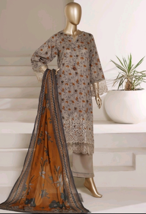 Sadabahar Embroidered Lawn Suit