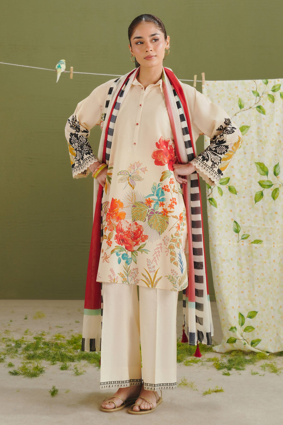 Zara Shahjahan Coco Printed Lawn Suit