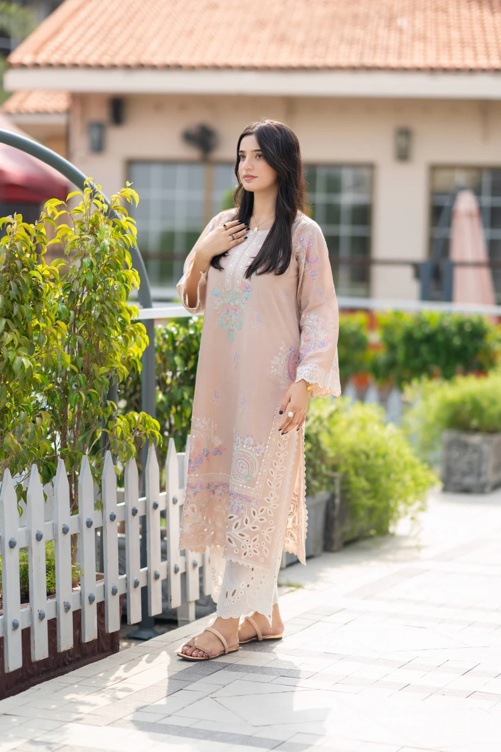 Zainab Embroidered Co ord Set