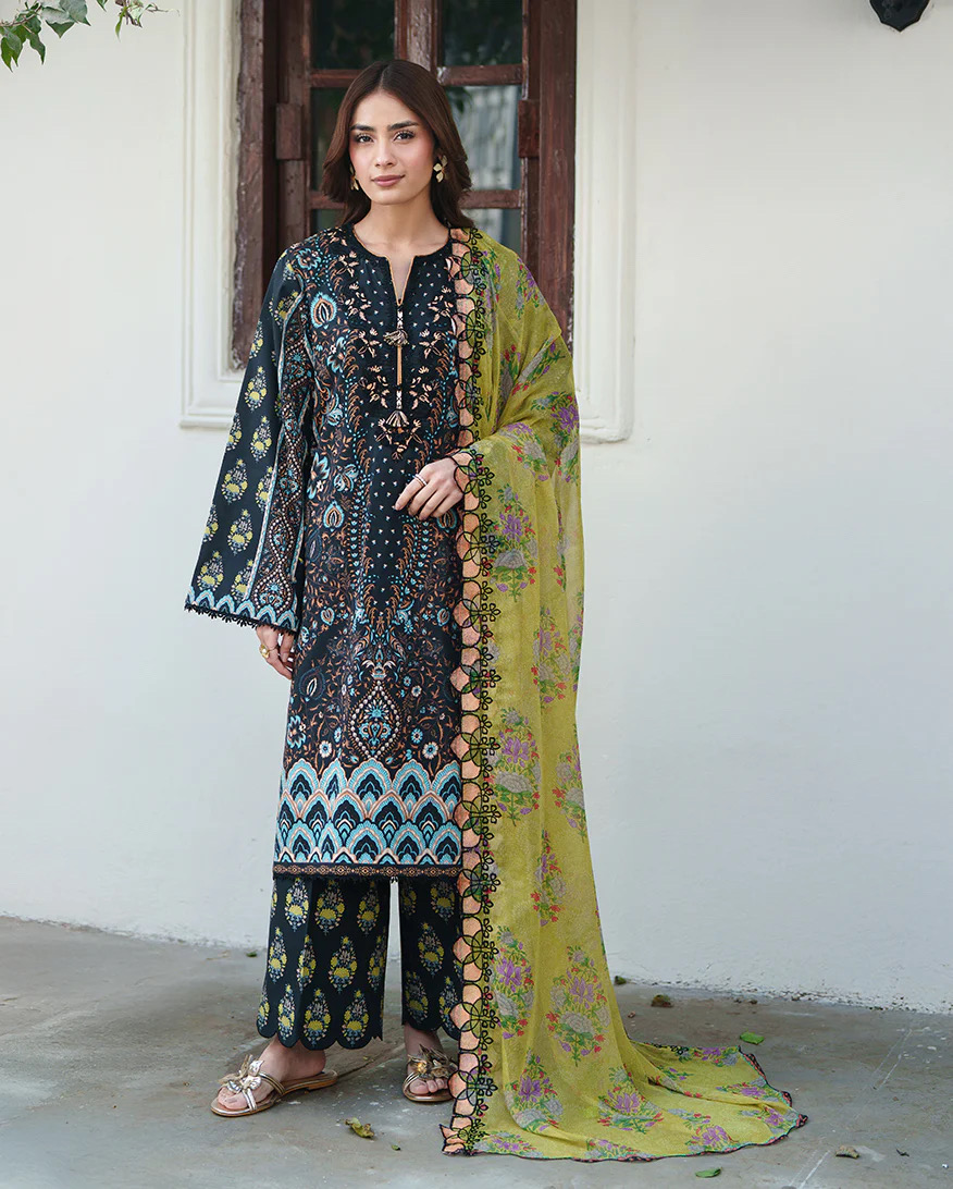 Roheenaz Embroidered Lawn Suit