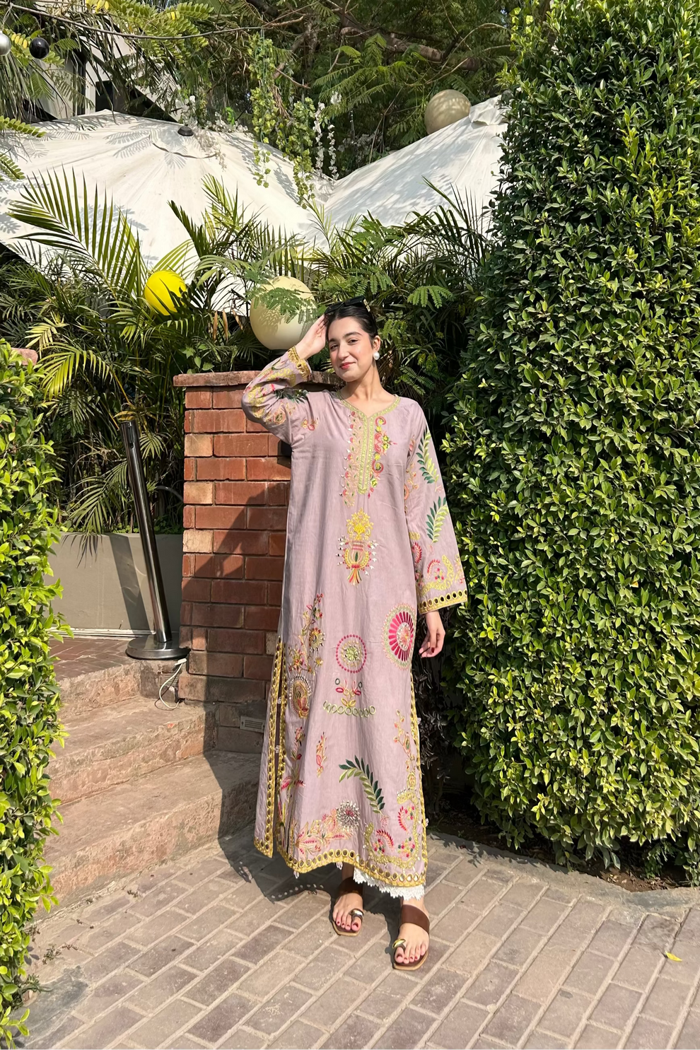 Zainab Embroidered Co ord Set
