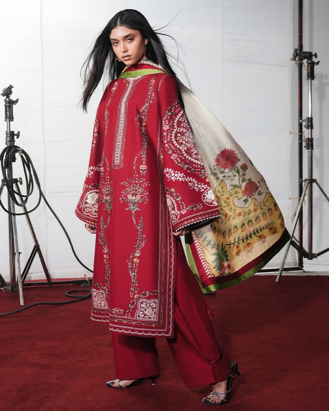 Jugnu Lahore Embroidered Lawn Suit