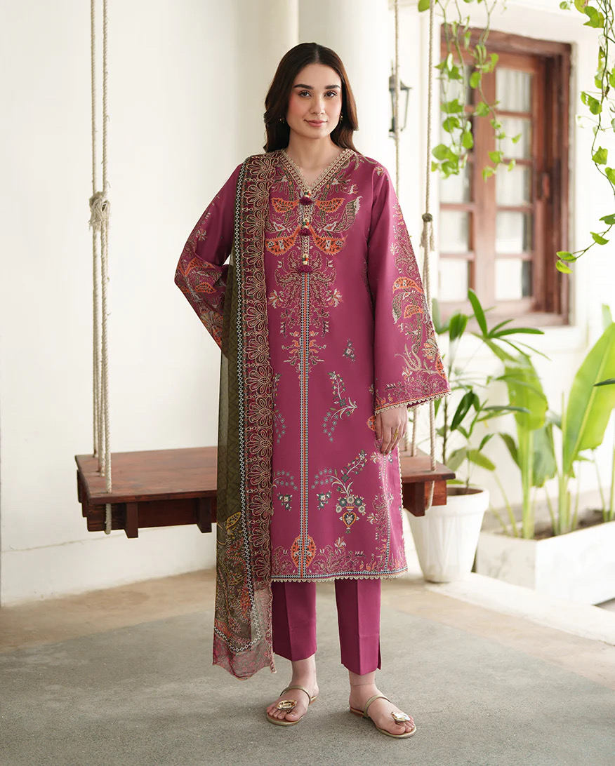 Roheenaz Embroidered Lawn Suit