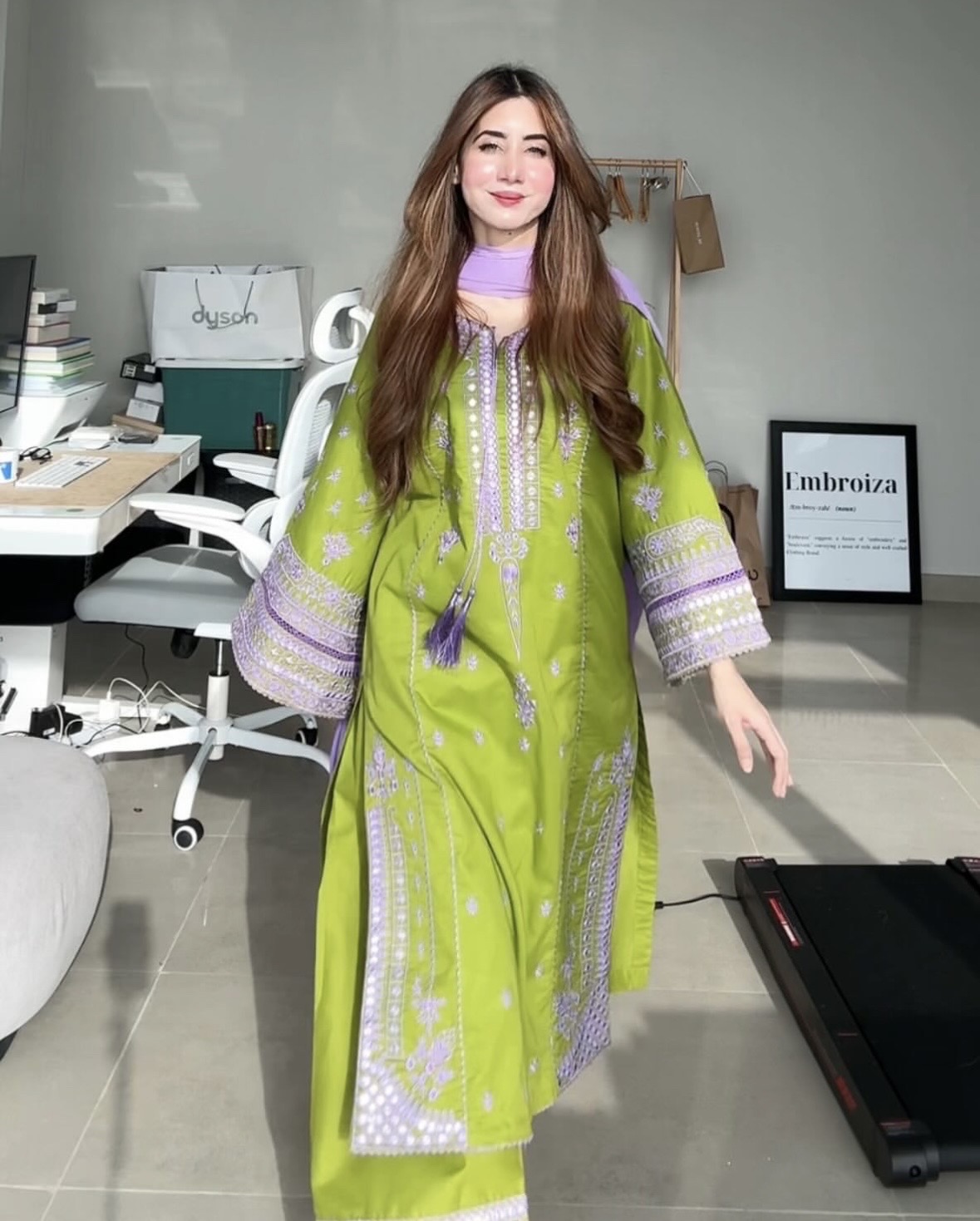 Embrozia Embroidered Co ord set