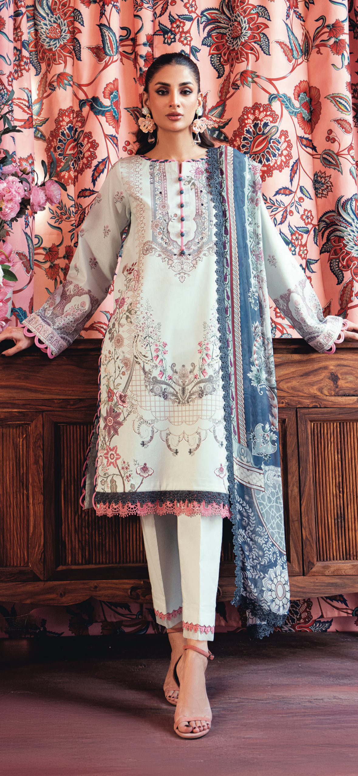 Jade Urbane Printed Lawn