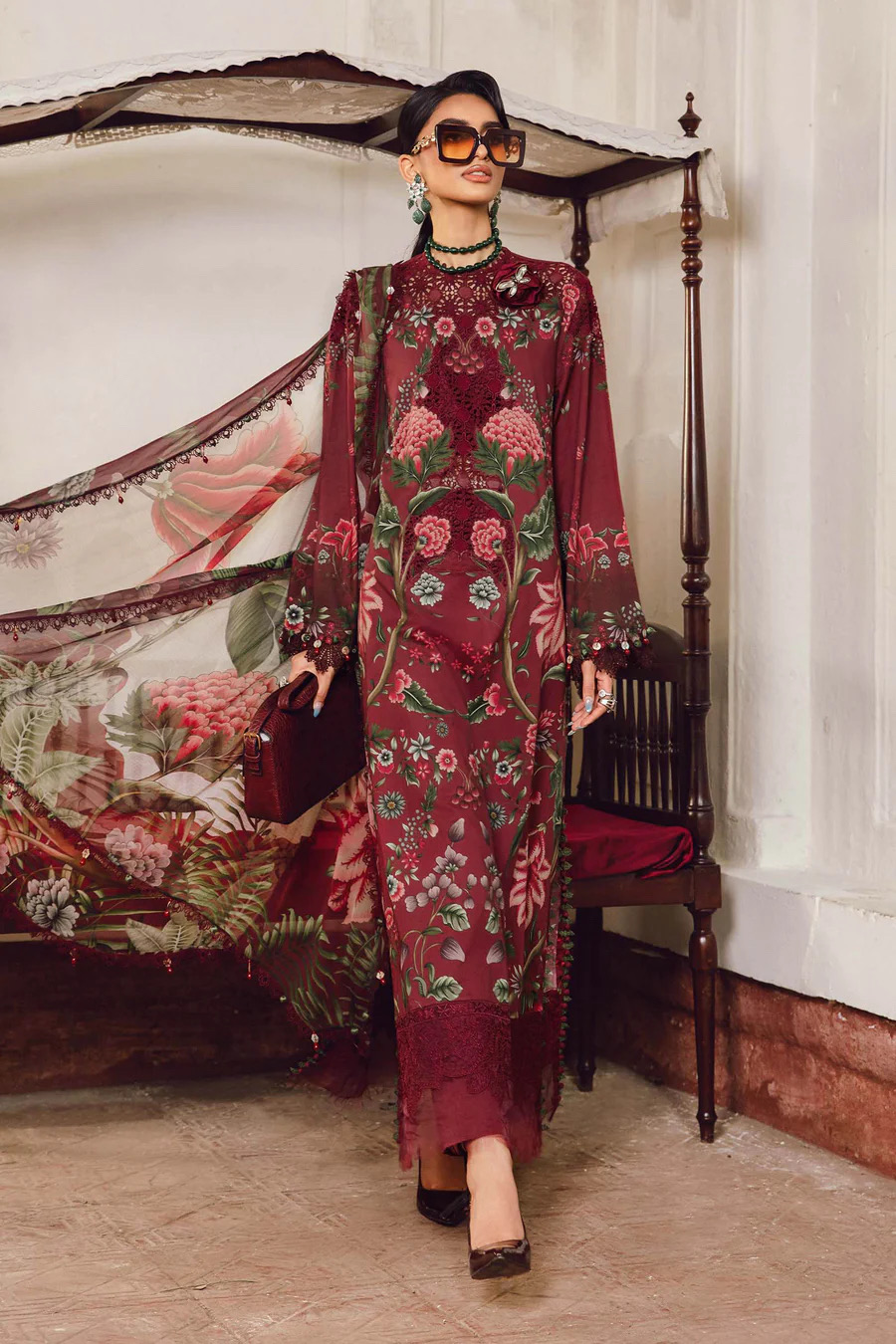 Maria B Embroidered Suit