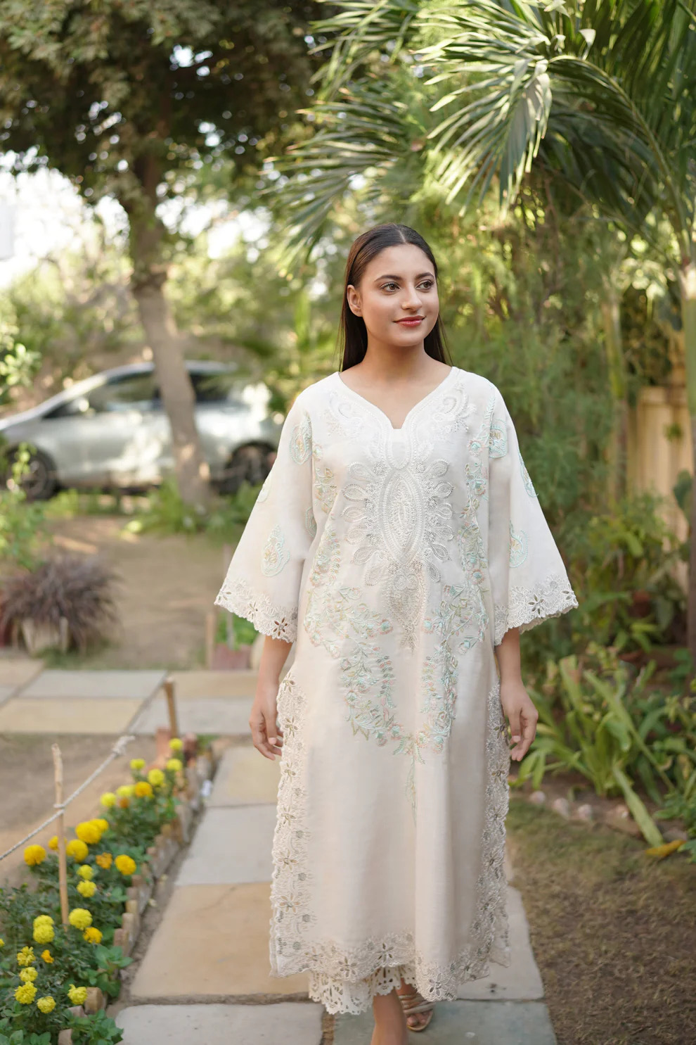 Zainab Embroidered Co ord Set