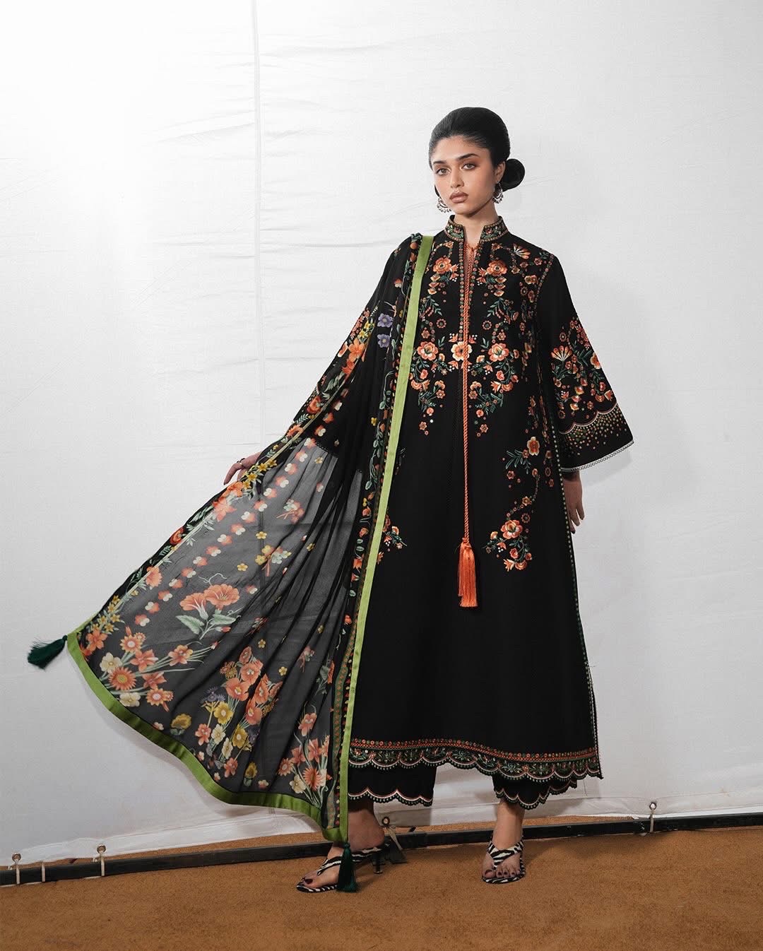 Jugnu Lahore Embroidered Lawn Suit