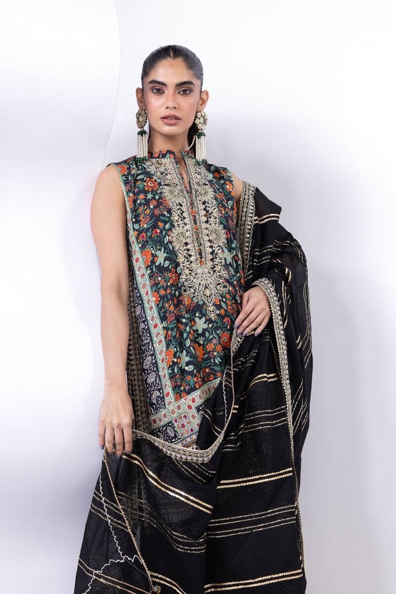 Khaadi Embroidered Silk Suit