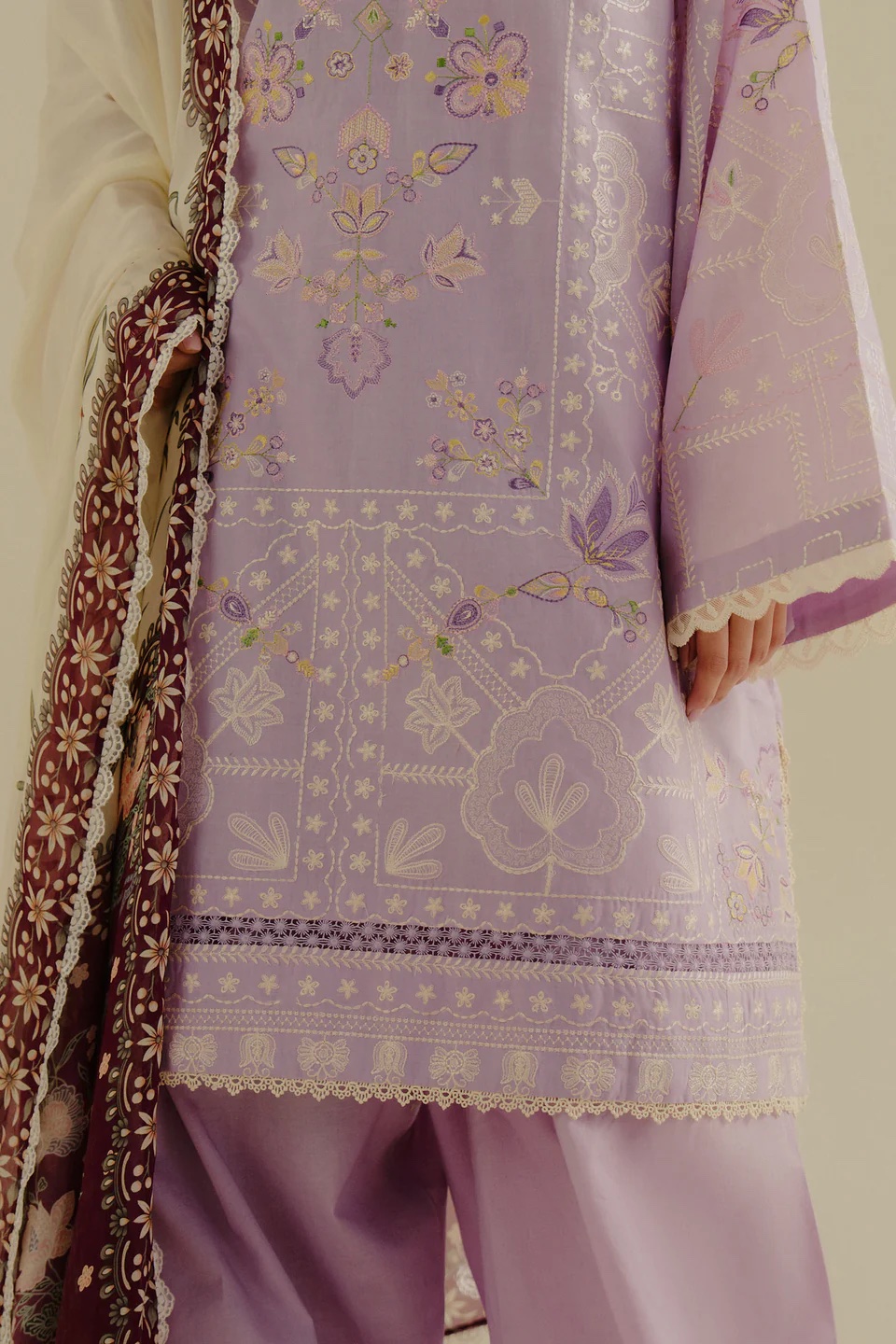 Zara Shahjahan COCO Embroidered Lawn Suit