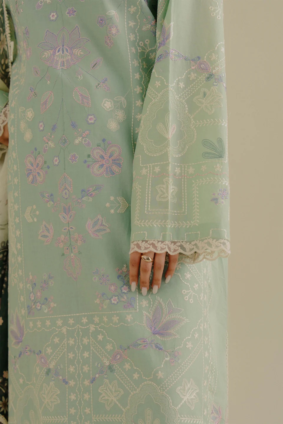 Zara Shahjahan COCO Embroidered Lawn Suit