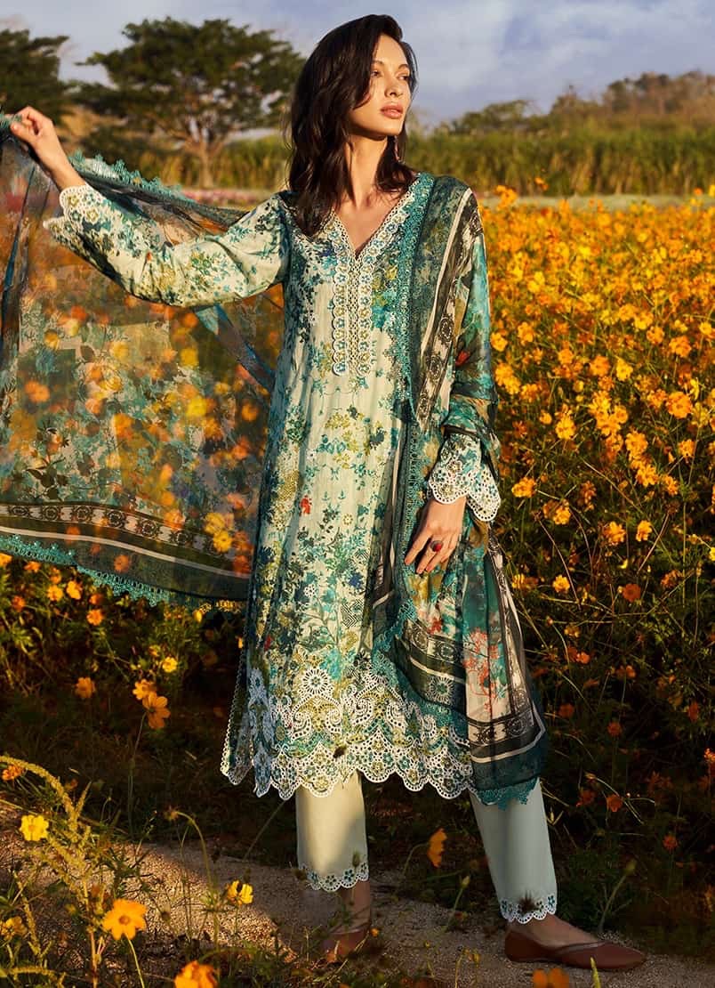 Image Printkari Embroidered Suit