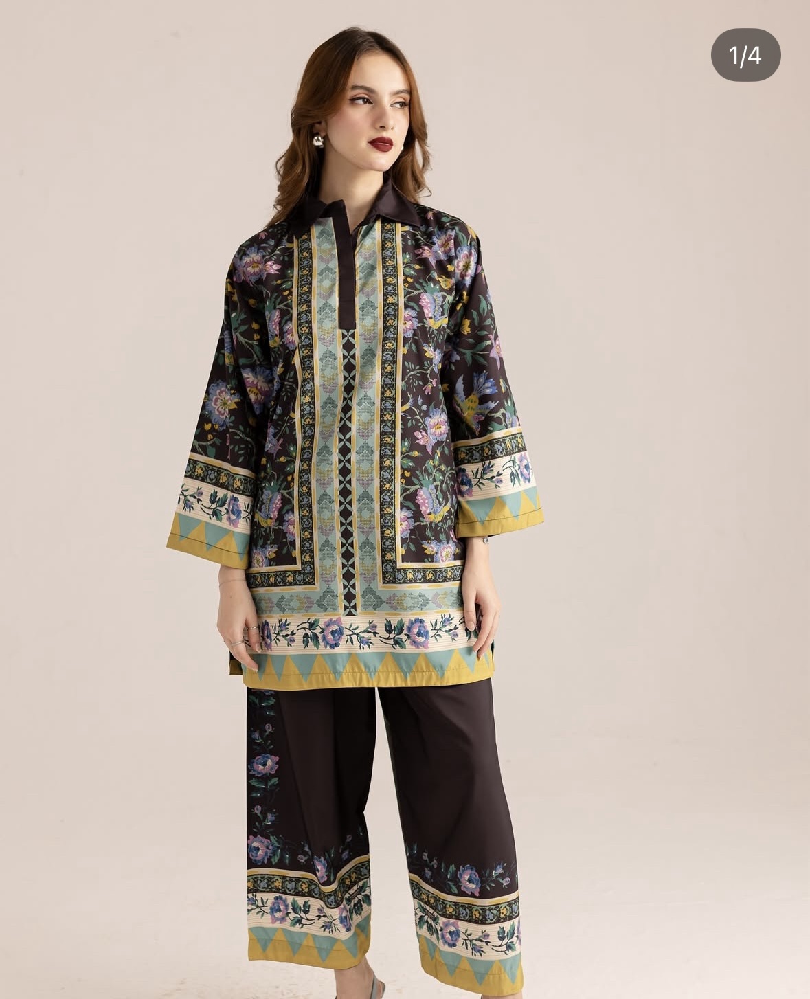 Silayi Pret Printed Co ord Set