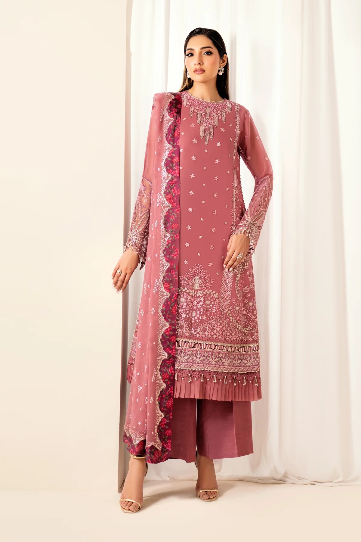 Xenia Embroidered Formal Suit