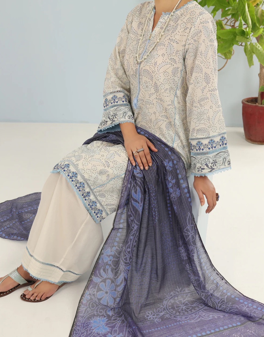 Almirah WHITE LAWN PASTE PRINTED PRET