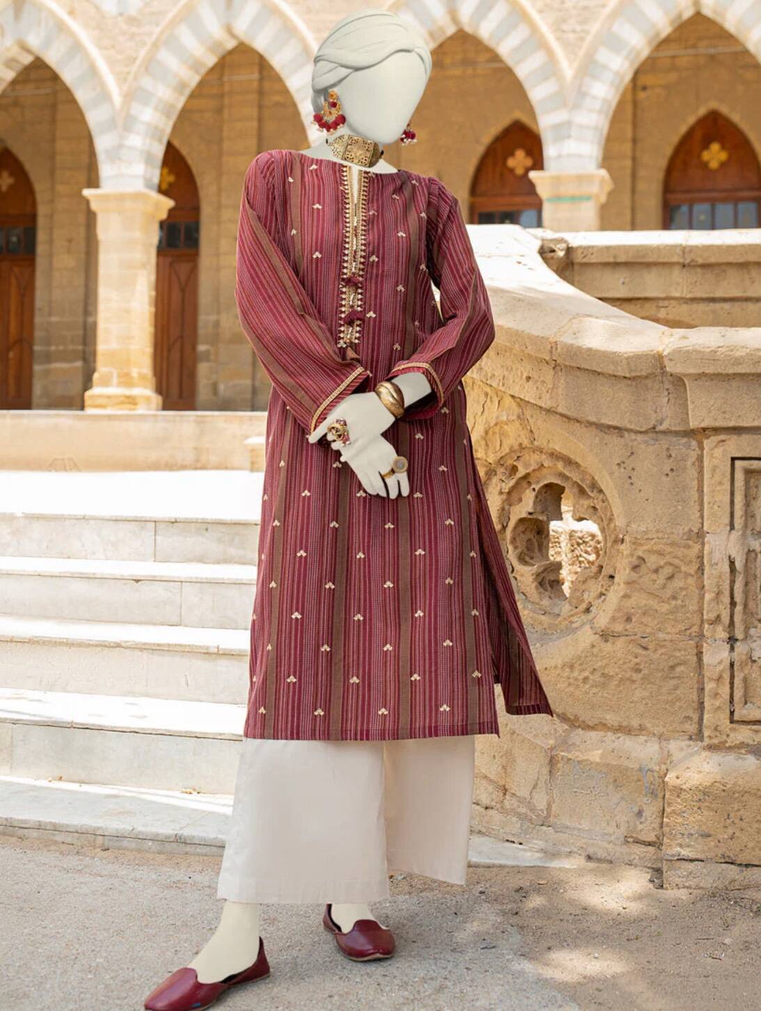 Junaid Jamshed Embroidered Top