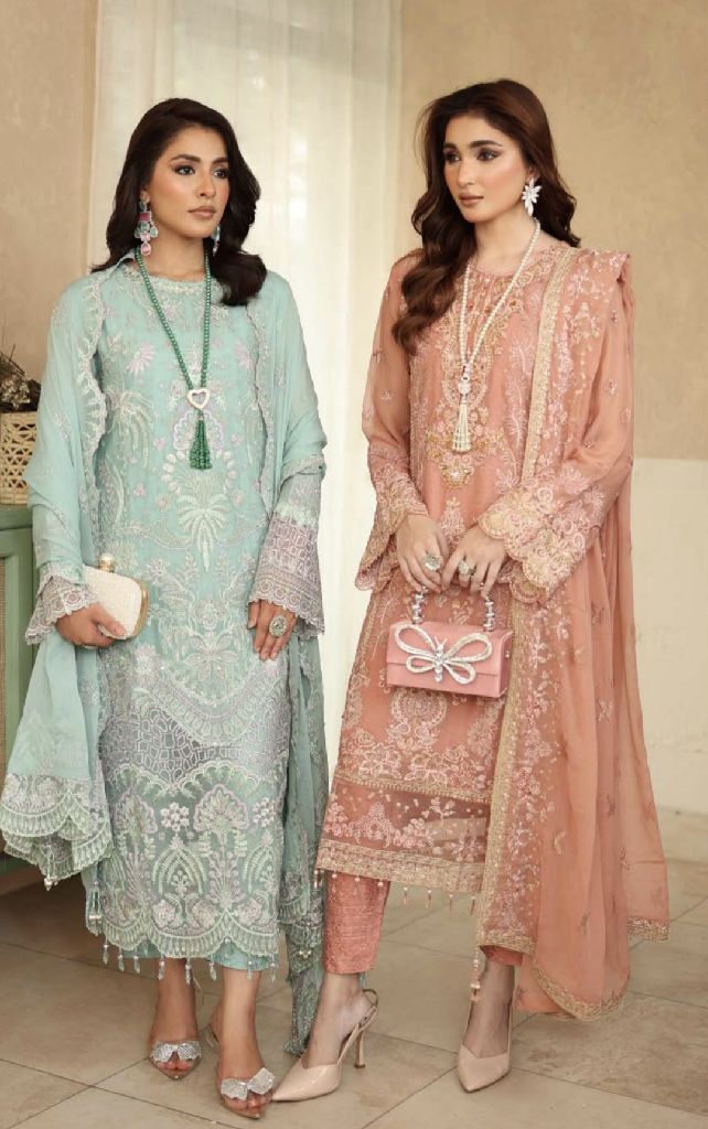 Noor Embroidered Chiffon Suit