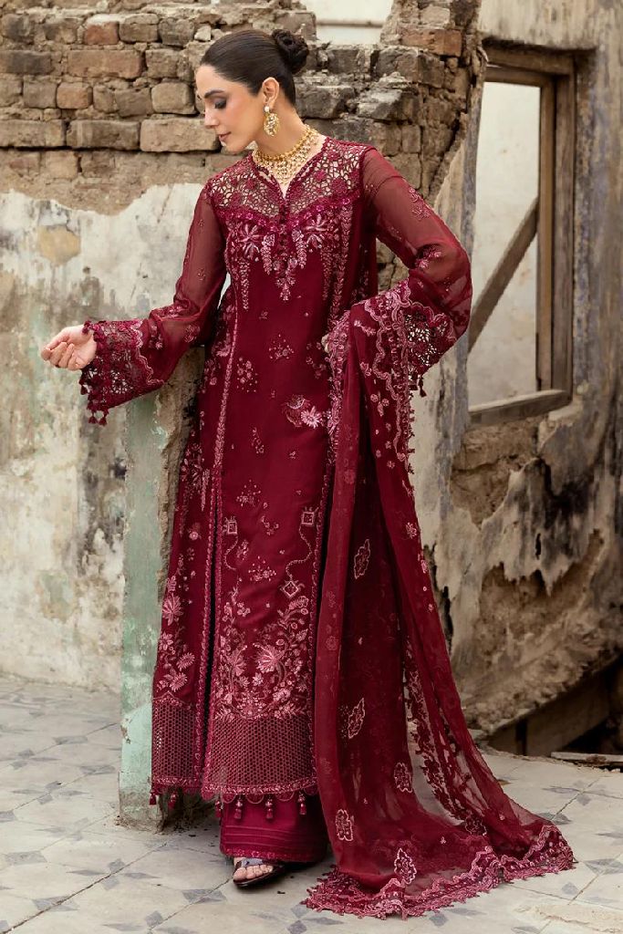 Qalamkar Premium Chiffon Suit