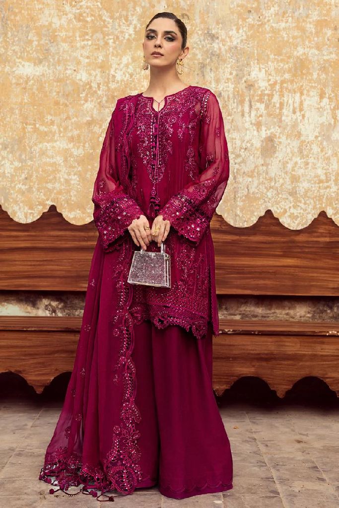 Qalamkar Premium Chiffon Suit