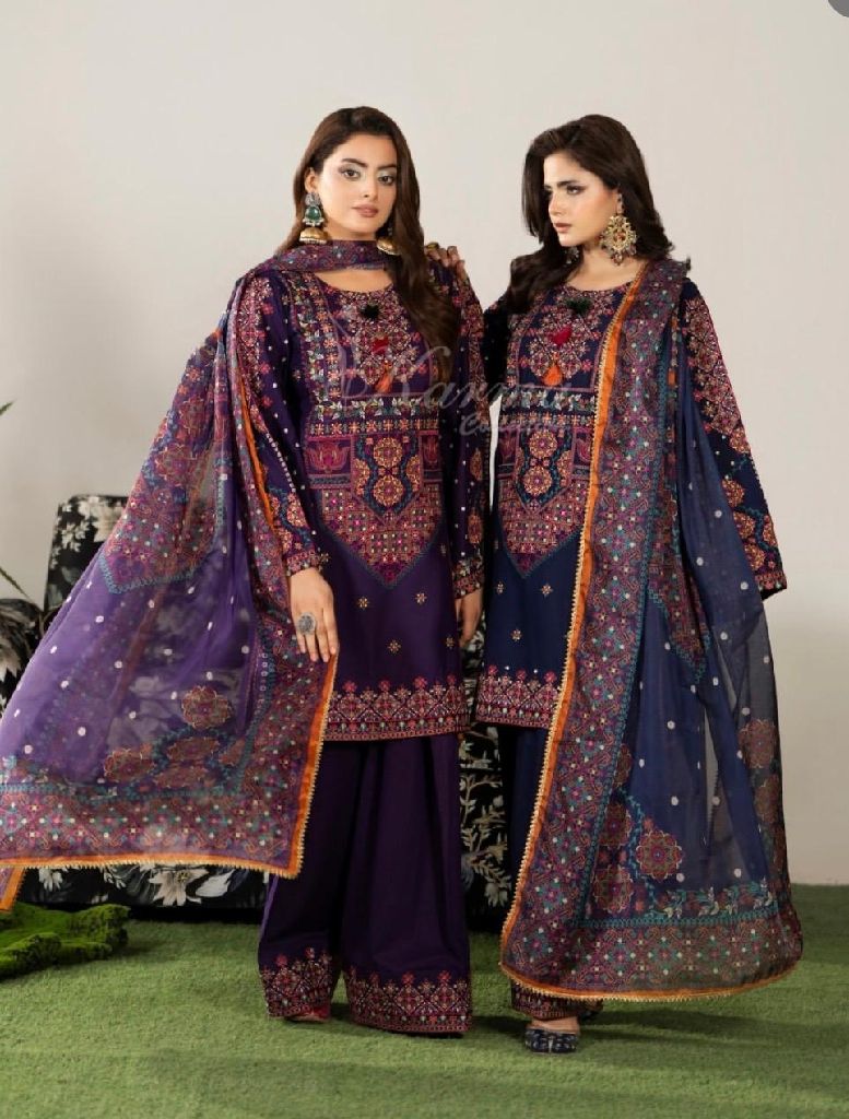Readytowear Embroidered Lawn Suit