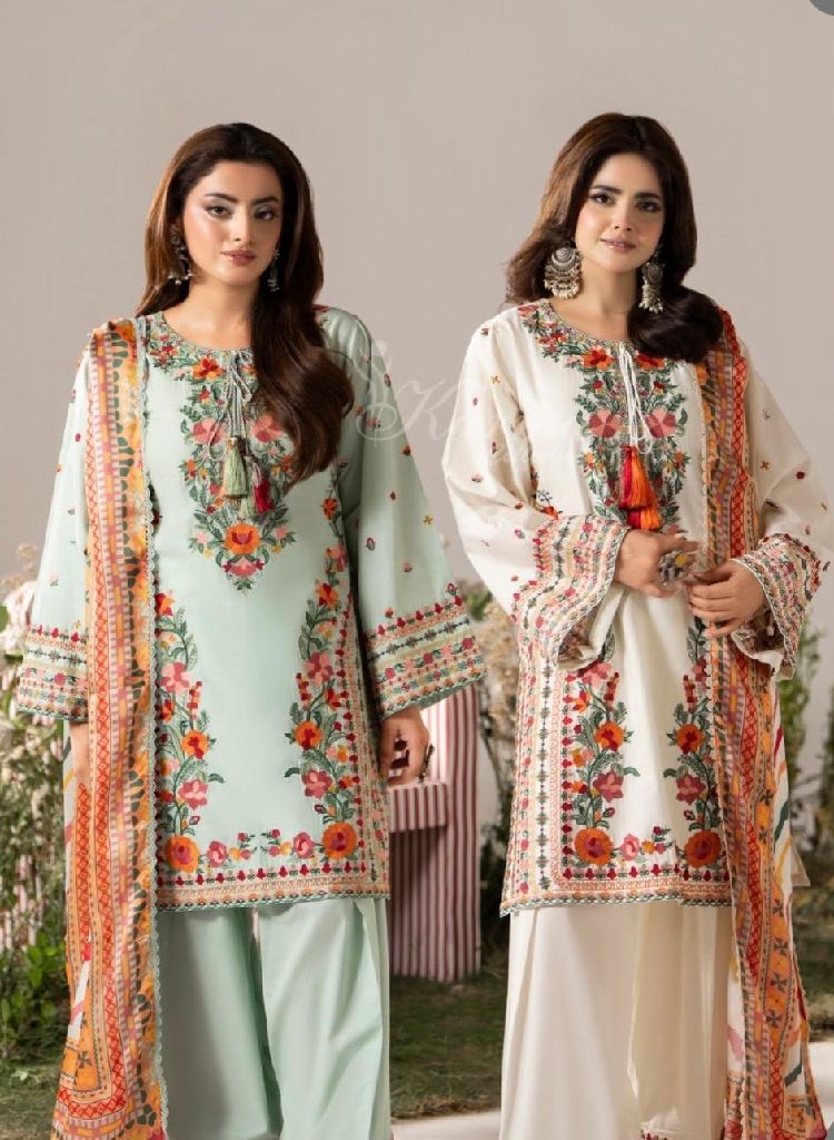 Readytowear Embroidered Lawn Suit