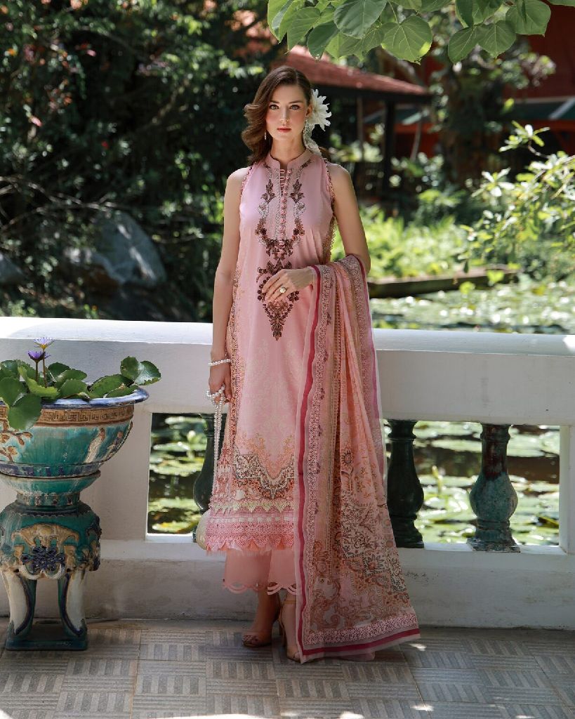 Jade Embroidered Lawn Suit