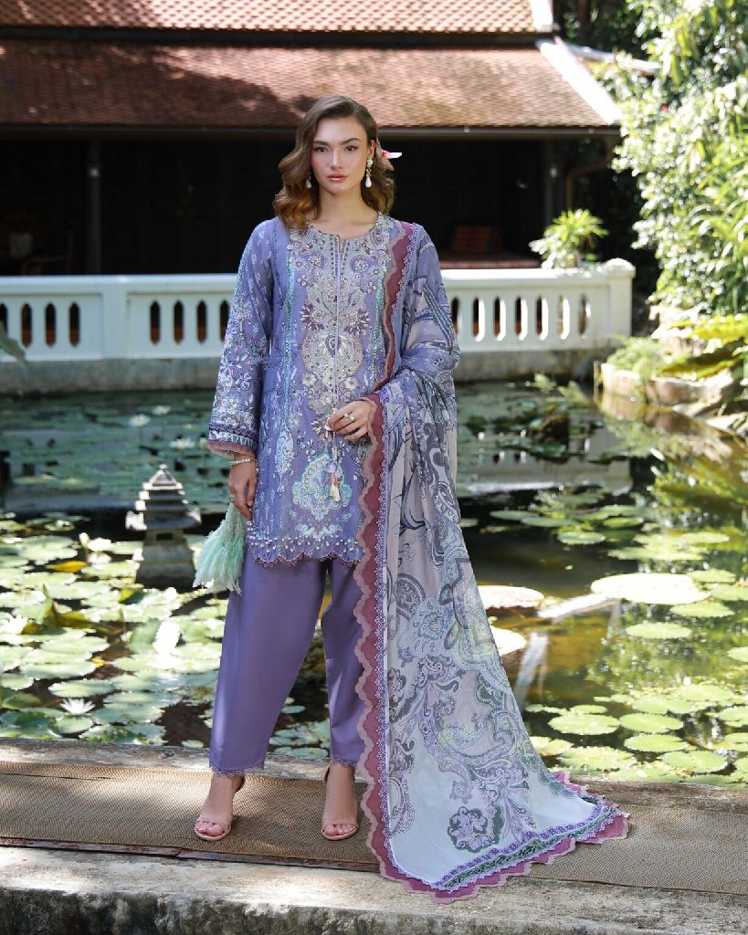Jade Embroidered Lawn Suit