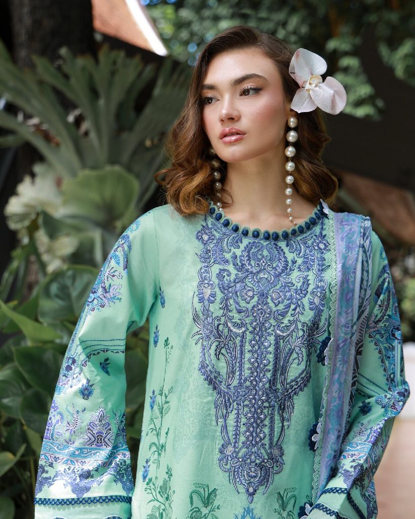 Jade Embroidered Lawn Suit