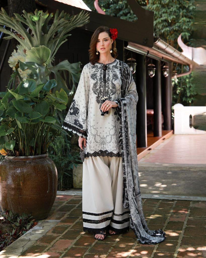 Jade Embroidered Lawn Suit