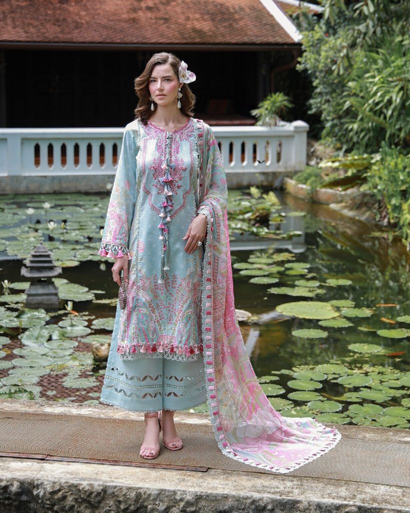 Jade Embroidered Lawn Suit
