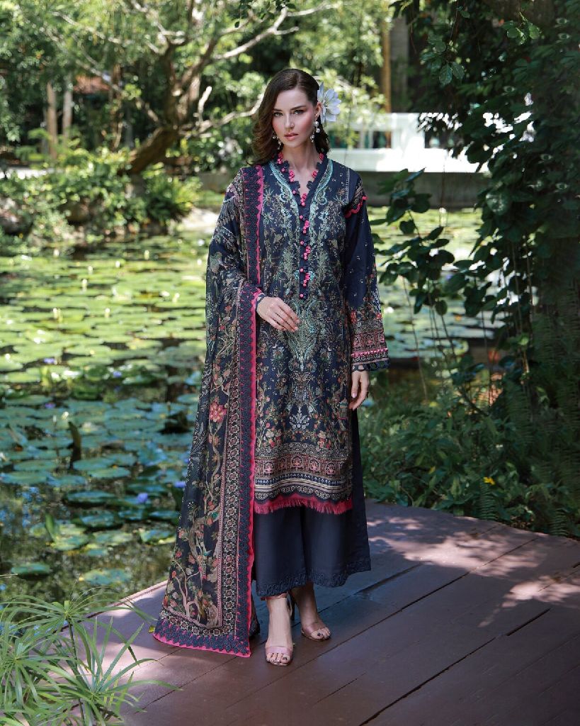 Jade Embroidered Lawn Suit