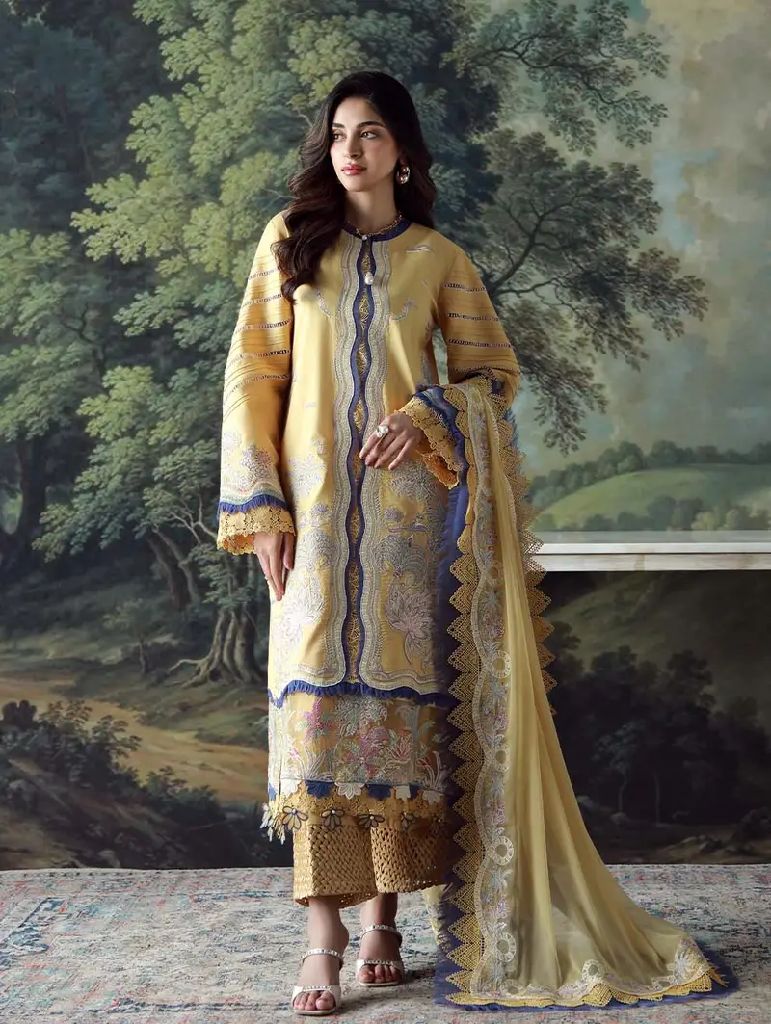 Jade Embroidered Lawn Suit